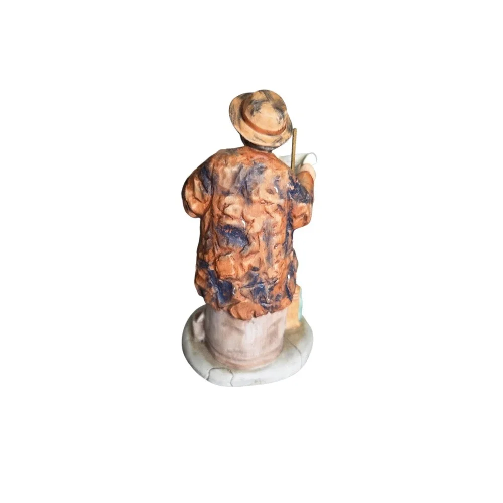 Vtg. Clown Emmett Kelly 1986 Hobo Reading Wall Street Journal Porcelain Figurine